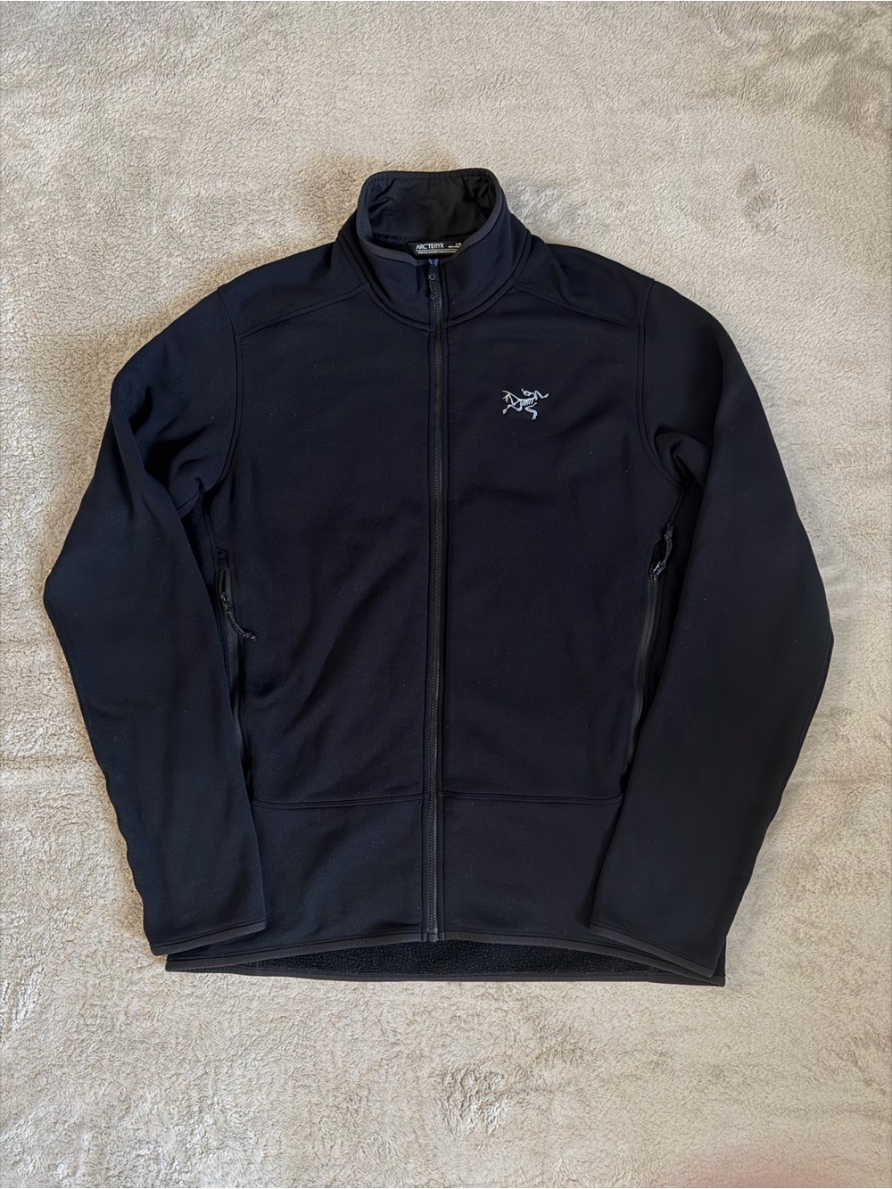 Arcteryx Kyanite Jacket Fleece Full Zip Men’s Large Black Outdoor